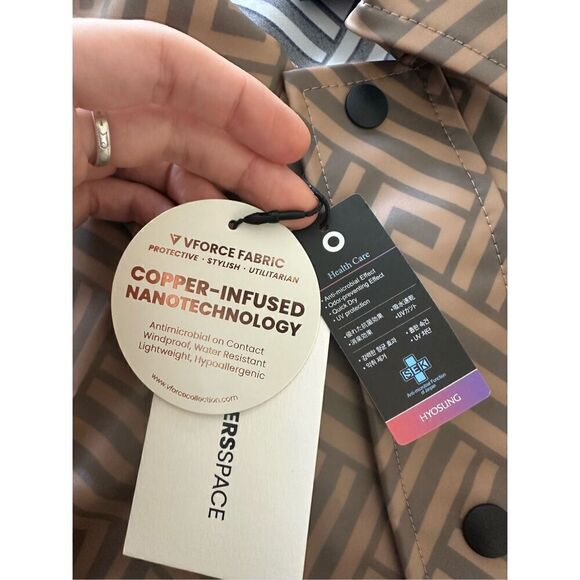 NWT V Force Collection By New Designer Space MEN'S URBANE COAT GEOMETRIC PRINT S - Picture 13 of 15